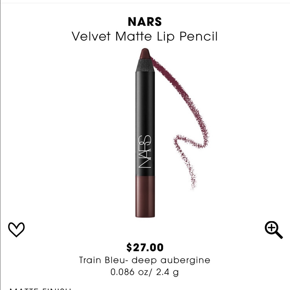 NARS matte lipstick