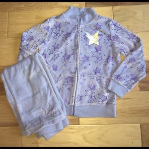 Disney Tinkerbell Purple Sweatsuit size 6