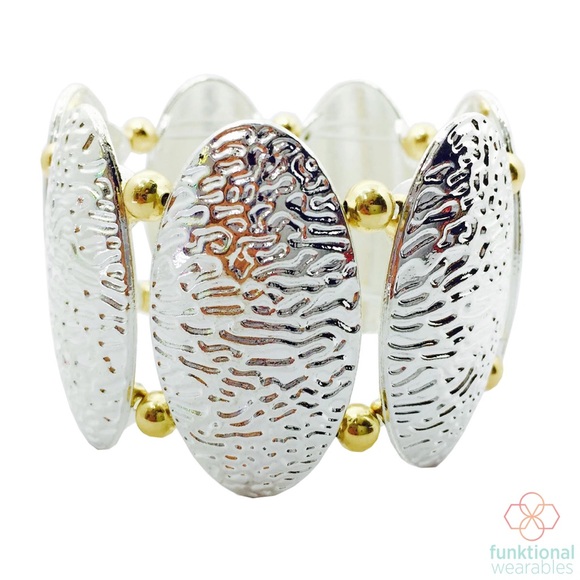 ANGELINA Gold and Silver FITBIT FLEX 2 Bracelet - Picture 2 of 2