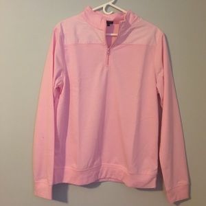 Pink Seersucker 1/4 Zip