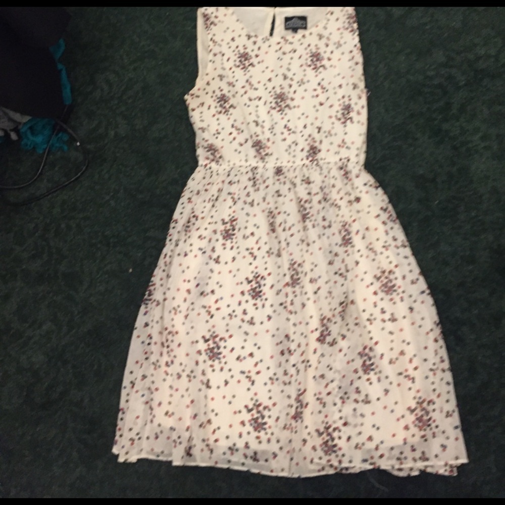Fun polkadot party dress lightly pleated