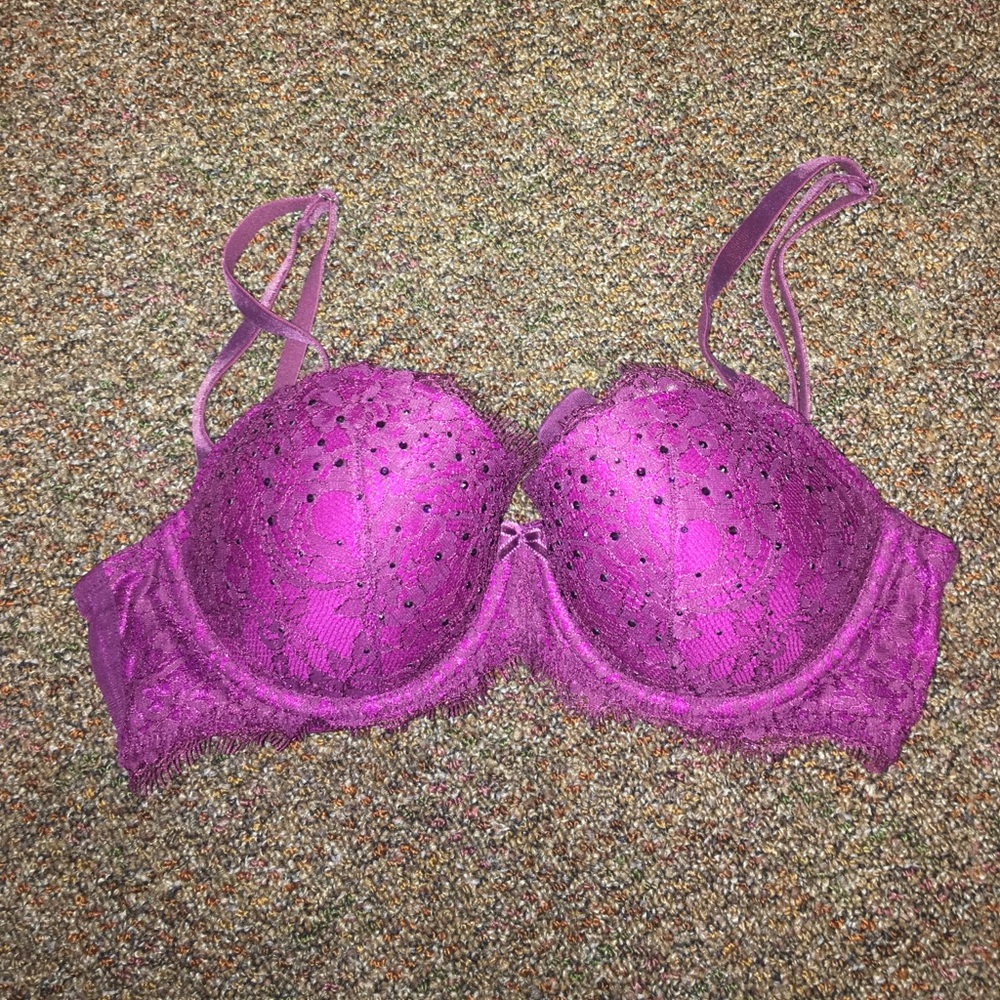 Purple bra