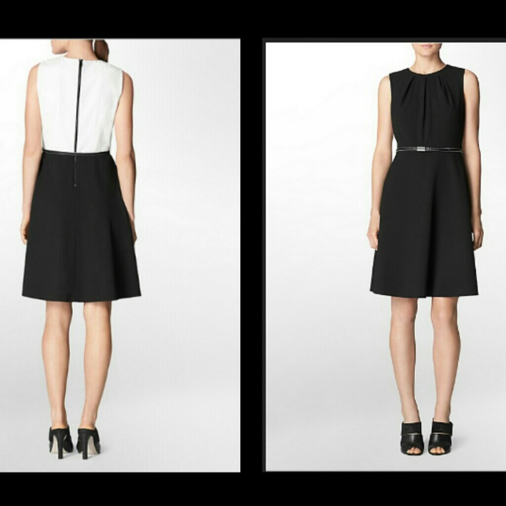 Calvin Klein colorblock fit and flare