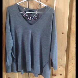 Jcrew wool sweater and necklace