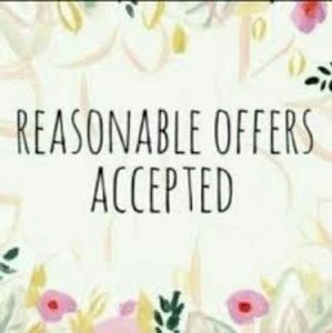 Reasonable offers accepted