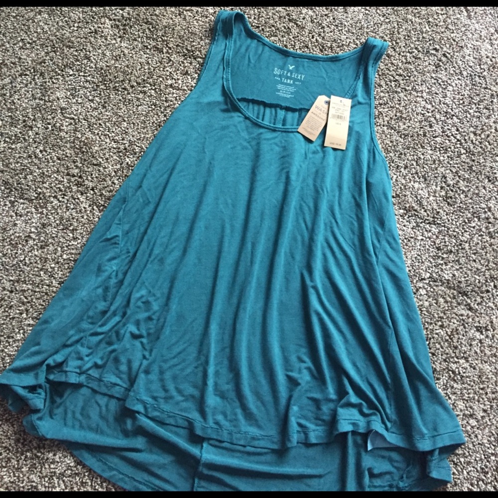 AE soft & sexy teal tank