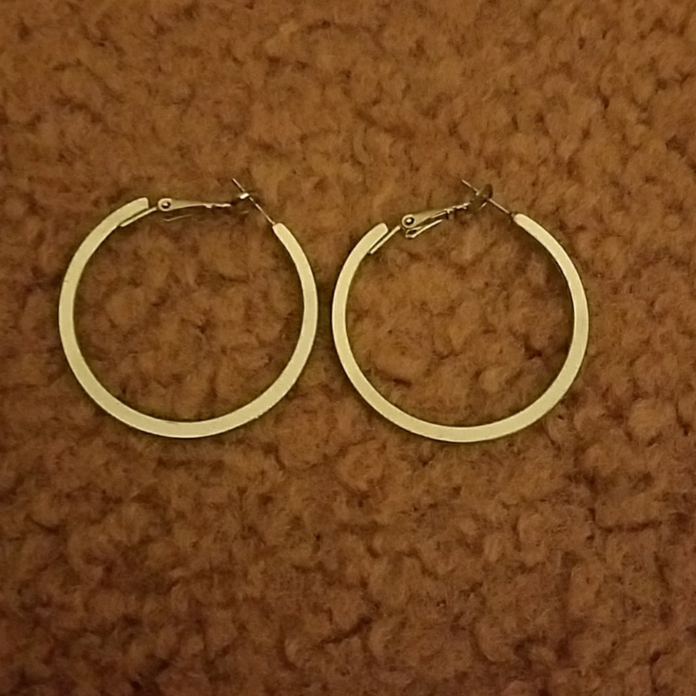 silver hoops