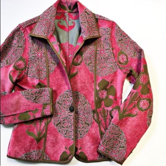 STUNNING Khangura Tapestry Reversible Jacket - Picture 4 of 6