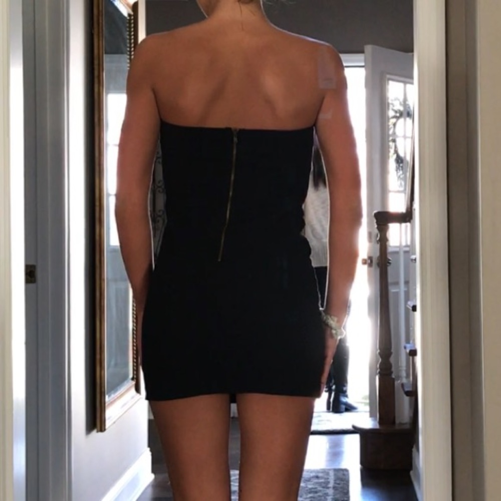 Black mini dress