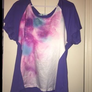 Purple watercolor Maurice's top