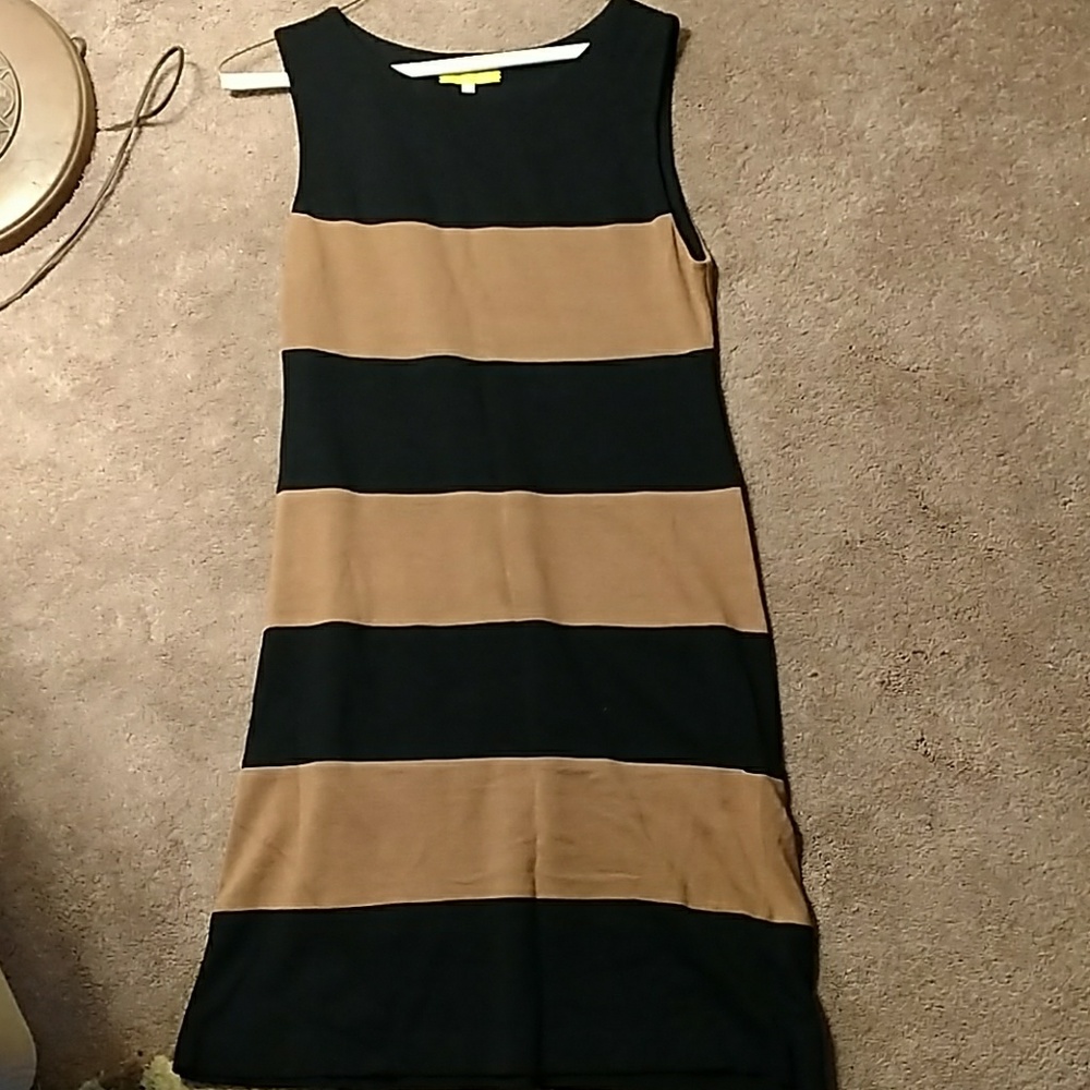 JACK ROGERS tan and black dress size large