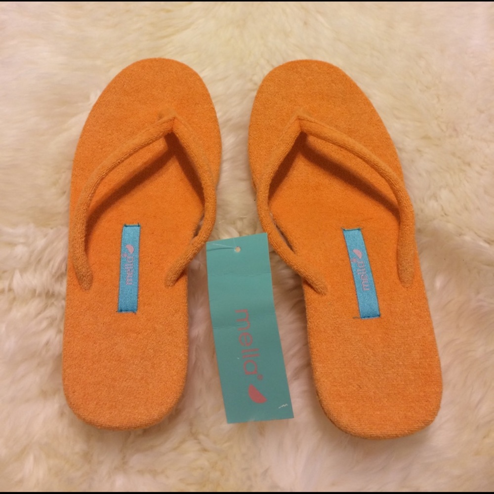 Melli terry cloth slip ons