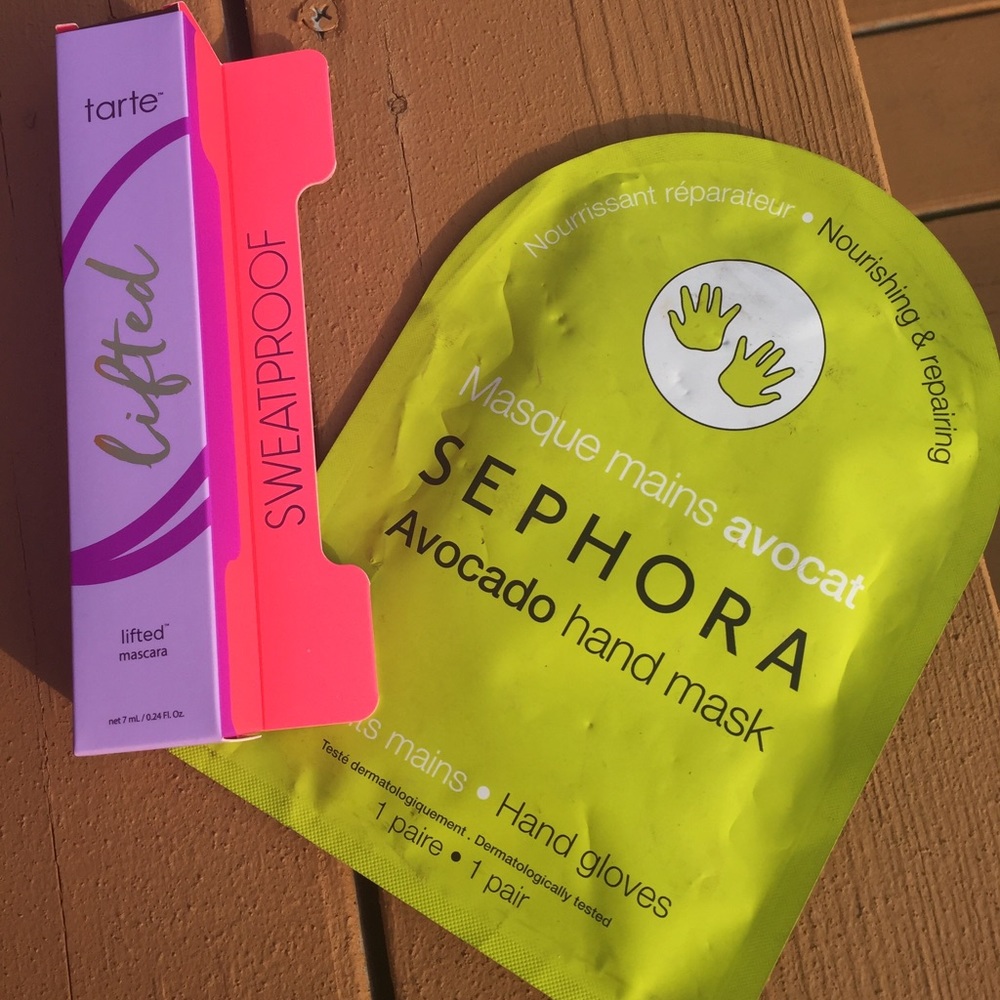 Taste lifted mascara & Sephora collection handmask