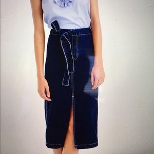 J crew denim pencil skirt