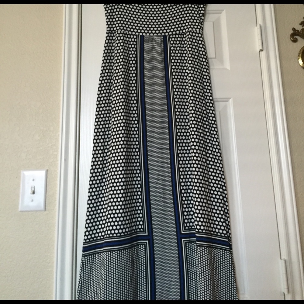 Polka dot maxi skirt