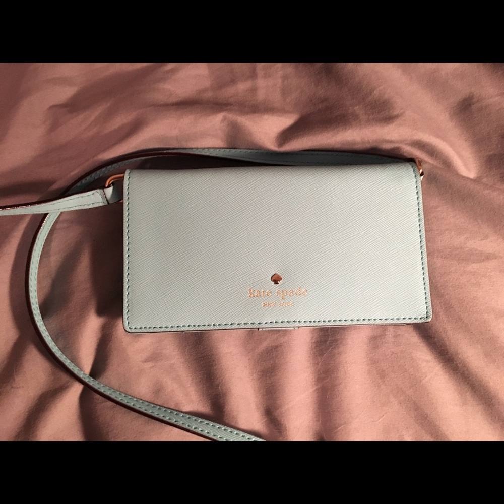 Kate Spade ♠️ light blue smart phone wallet