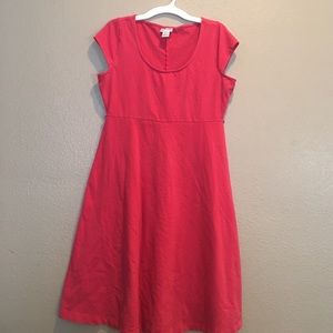 Coral maternity dress