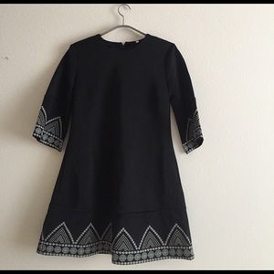 Black Embroidered Dress