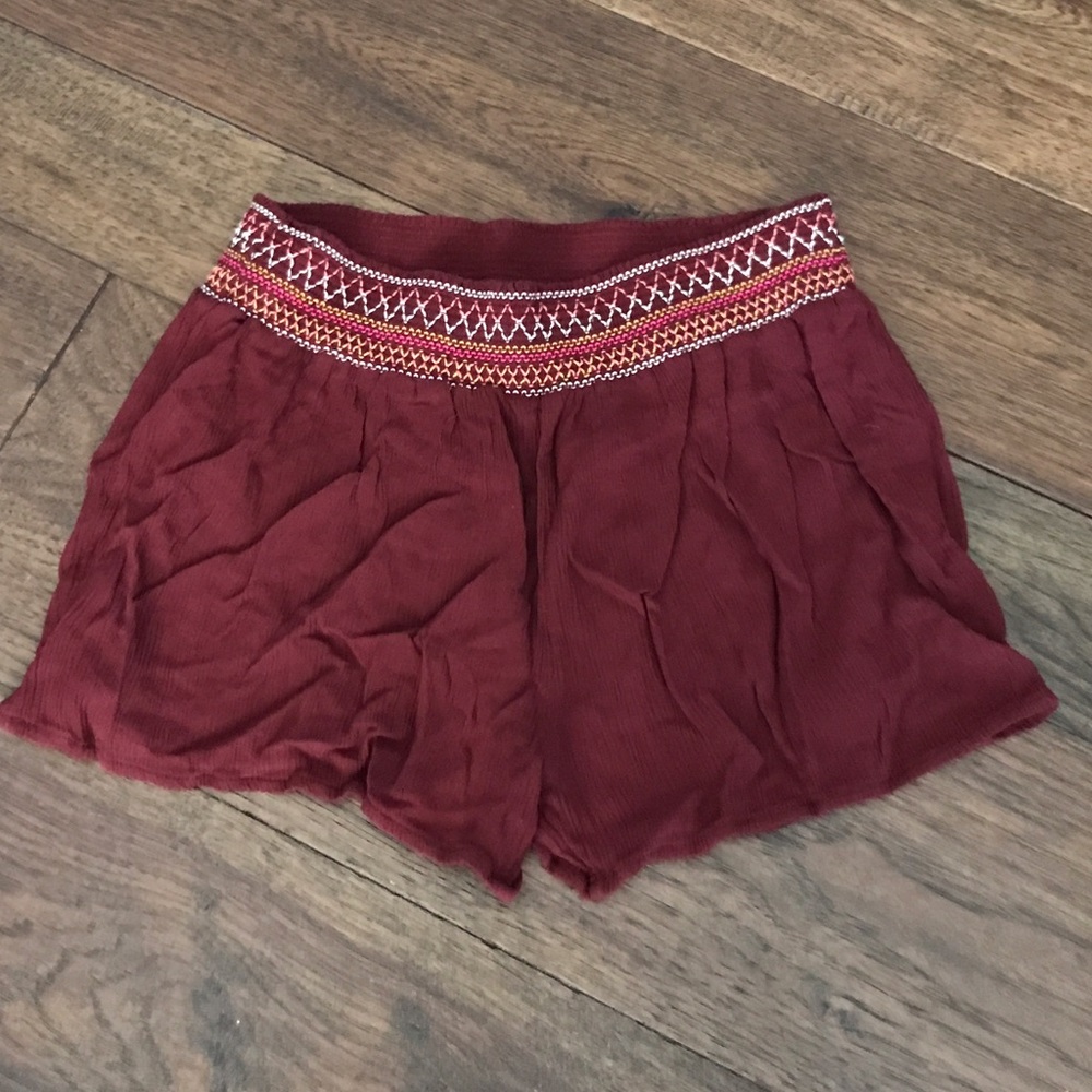 Maroon shorts