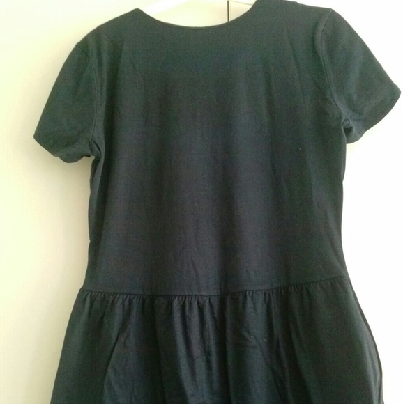 Navy textured pleats made in Turkey Mango dress - Picture 2 of 3