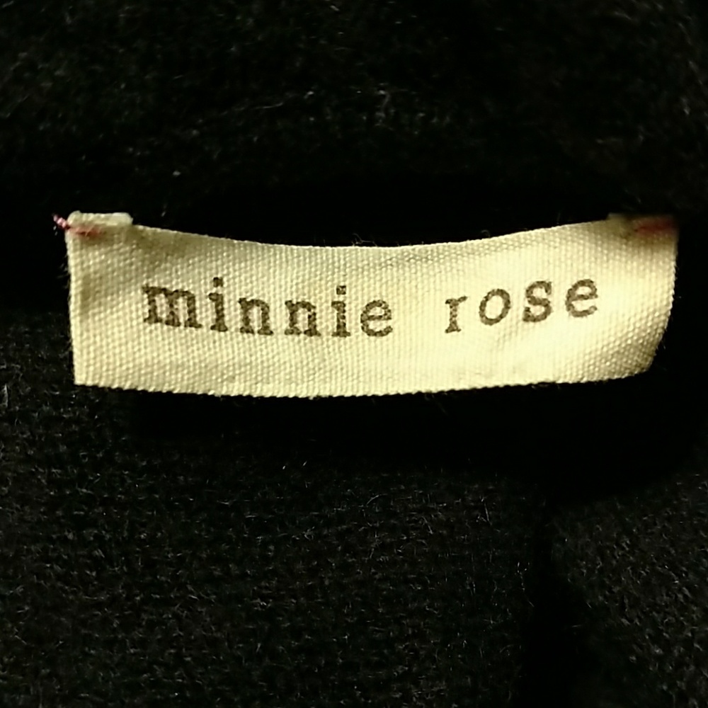 Minnie Rose Cashmere Shawl Black one size