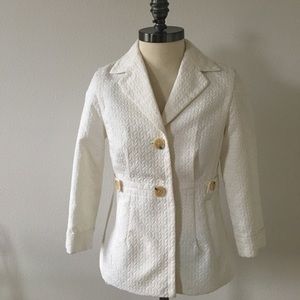 White jacket.