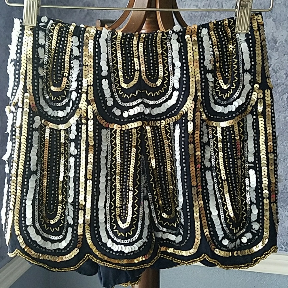 Gold and Silver Shorts