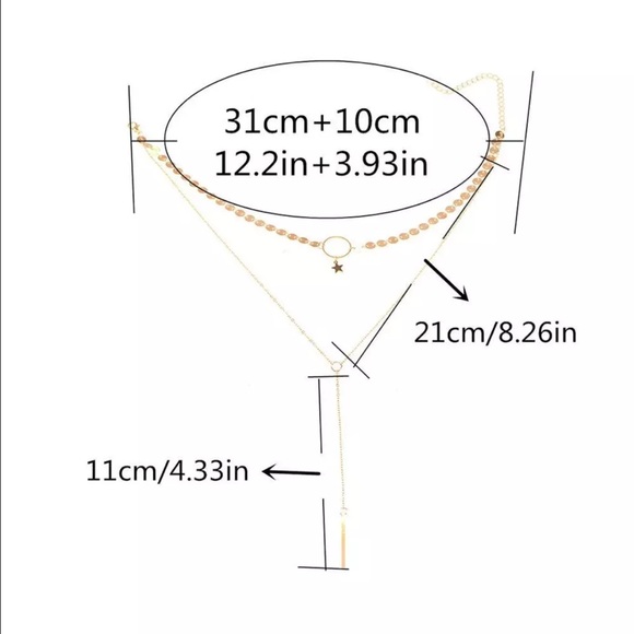 1 day Sale❣️ New✨ Star & Bar Choker Necklace 😍✨ - Picture 5 of 8