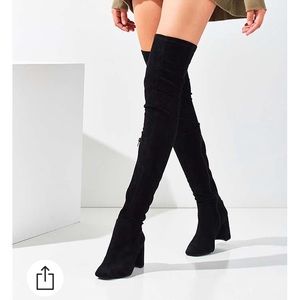 Jeffrey Campbell OTK thigh high boots size 7