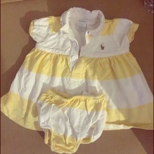 Baby girl dress with diaper cover
