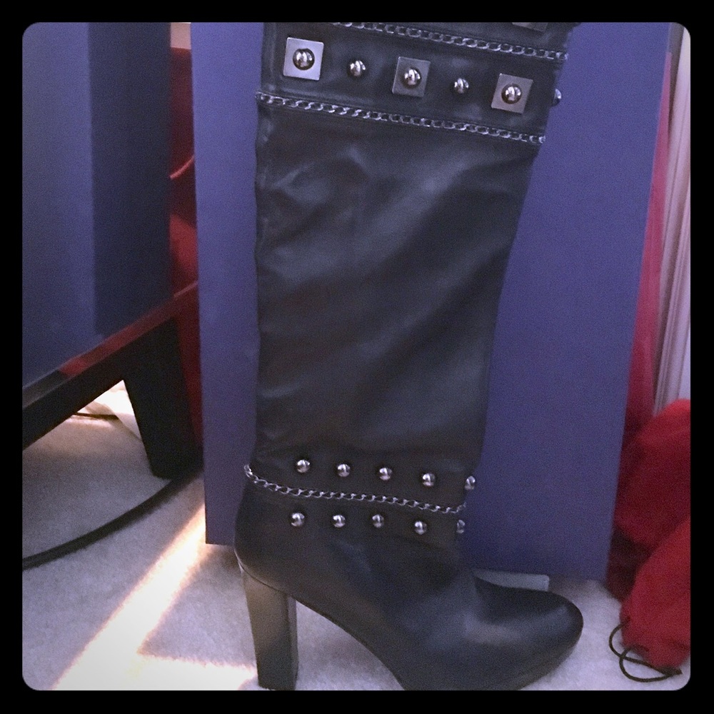 Stuart Weitzman studded boots
