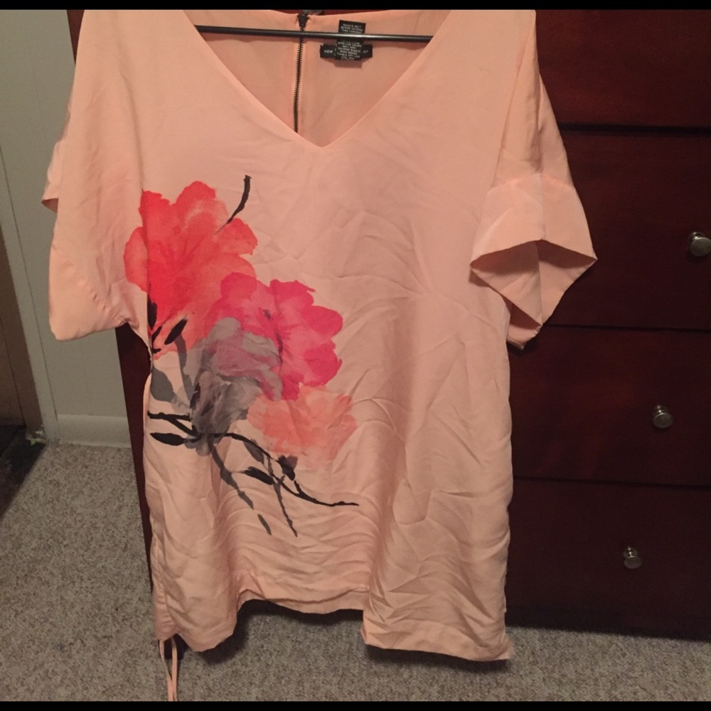 New York and Company XL peach dress