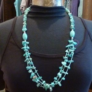 Turquoise Stone Necklace, Gorgeous