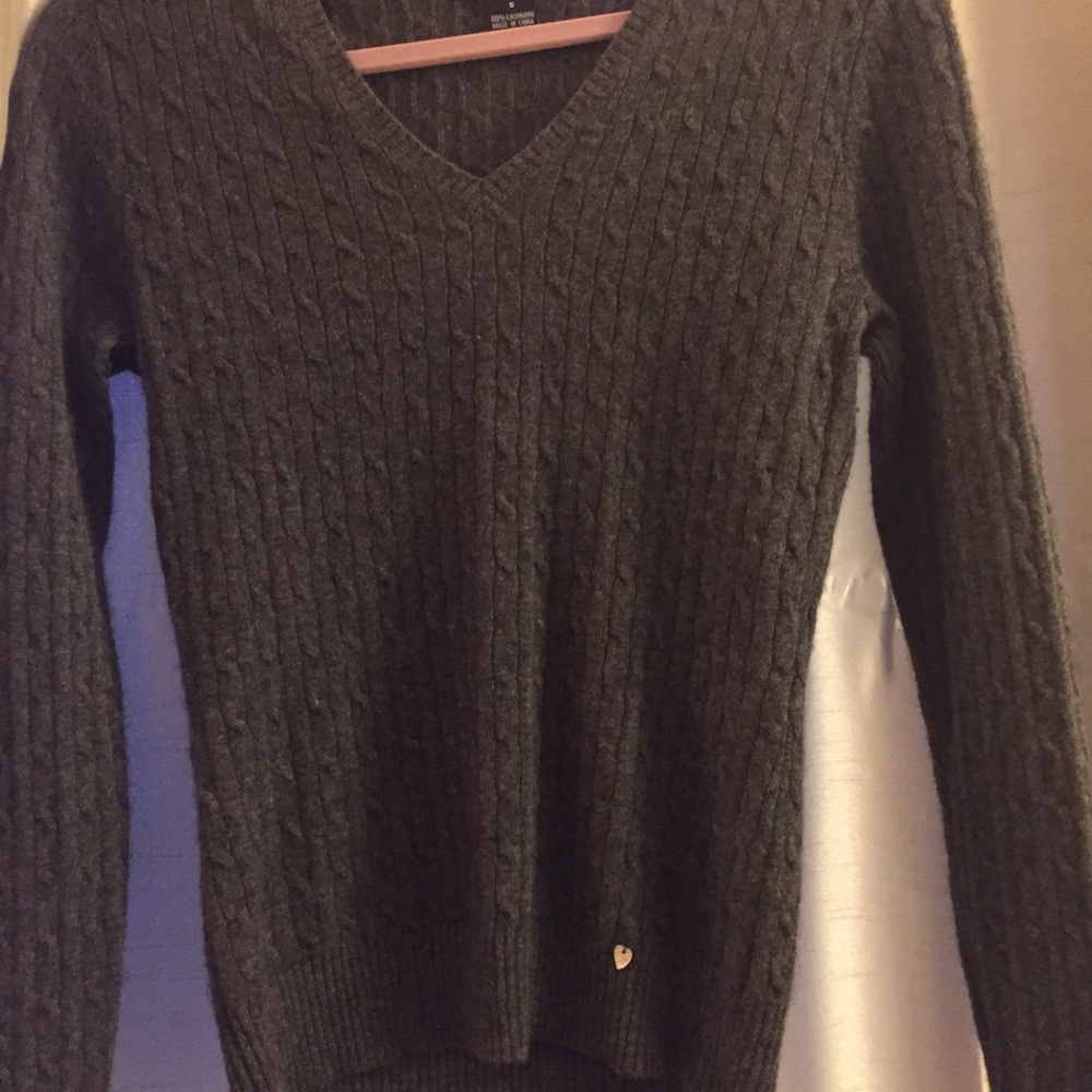 Grey cashmere sweater