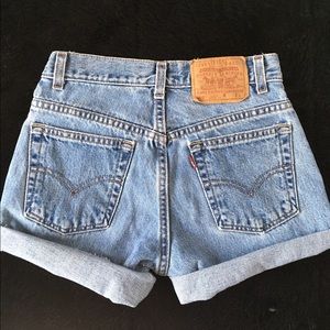 Levi's High Waisted Shorts