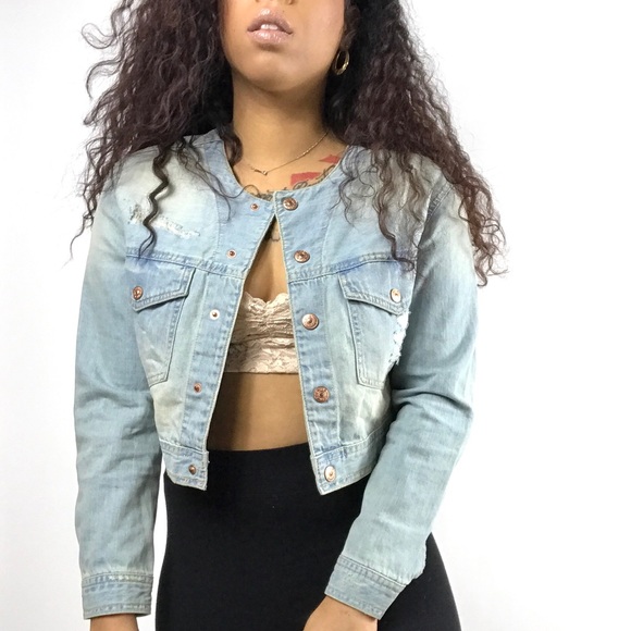 H&M Jackets & Blazers - H&M distressed Denim Jacket