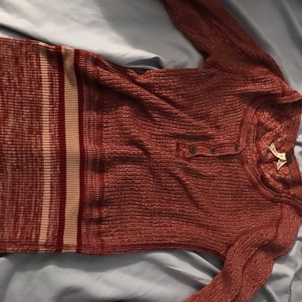 Free People Long Sleeve thermal-esk top.