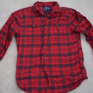 Lightweight American Eagle Plaid Button Down.