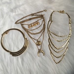Gold Necklace Lot