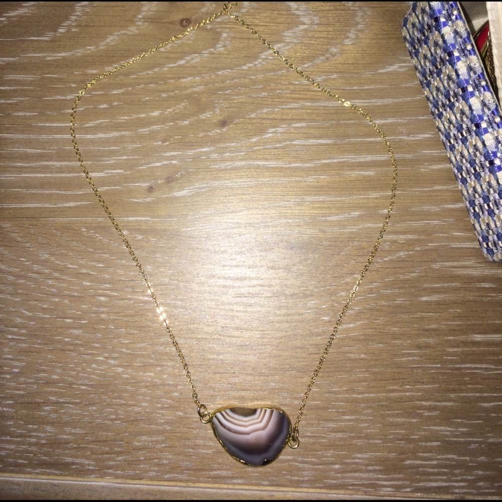 Purple amethyst necklace