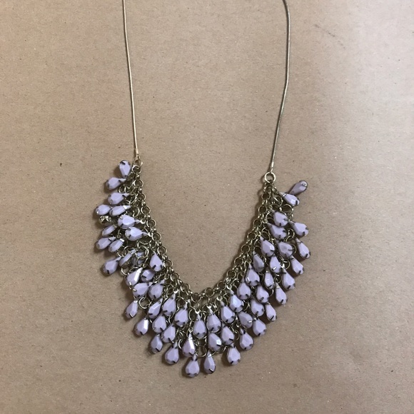 Jewelry - Submit ANY Offer!Purple Teardrop Bib Necklace