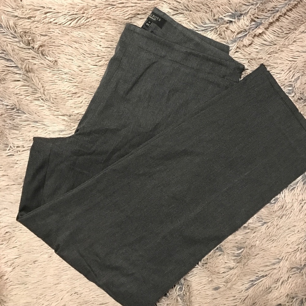Talbots 14 Classic Fit Women's Gray Trousers