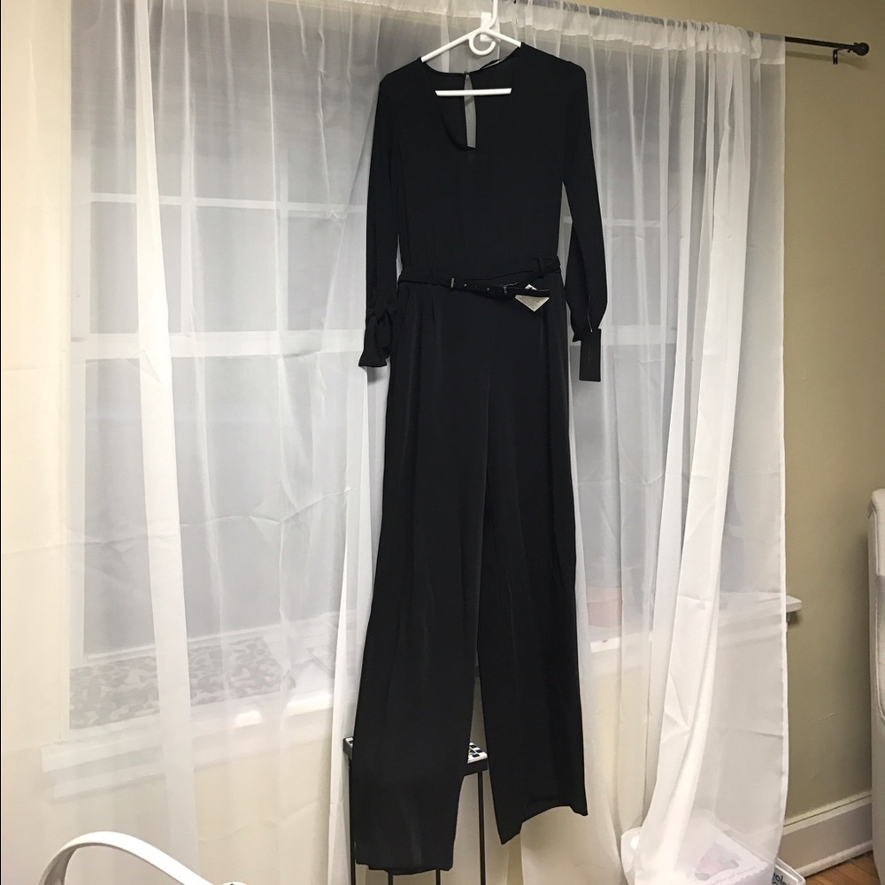 Zara Basic Collection black jumpsuit- Size Small