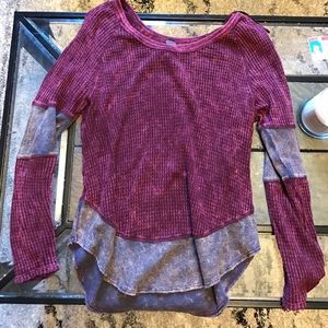 Free people maroon sweater