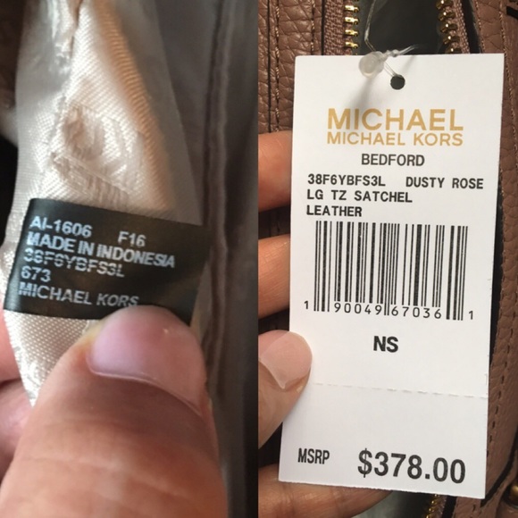 🚫Sold🚫Michael kors Bedford satchel Dusty Rose - Picture 7 of 8