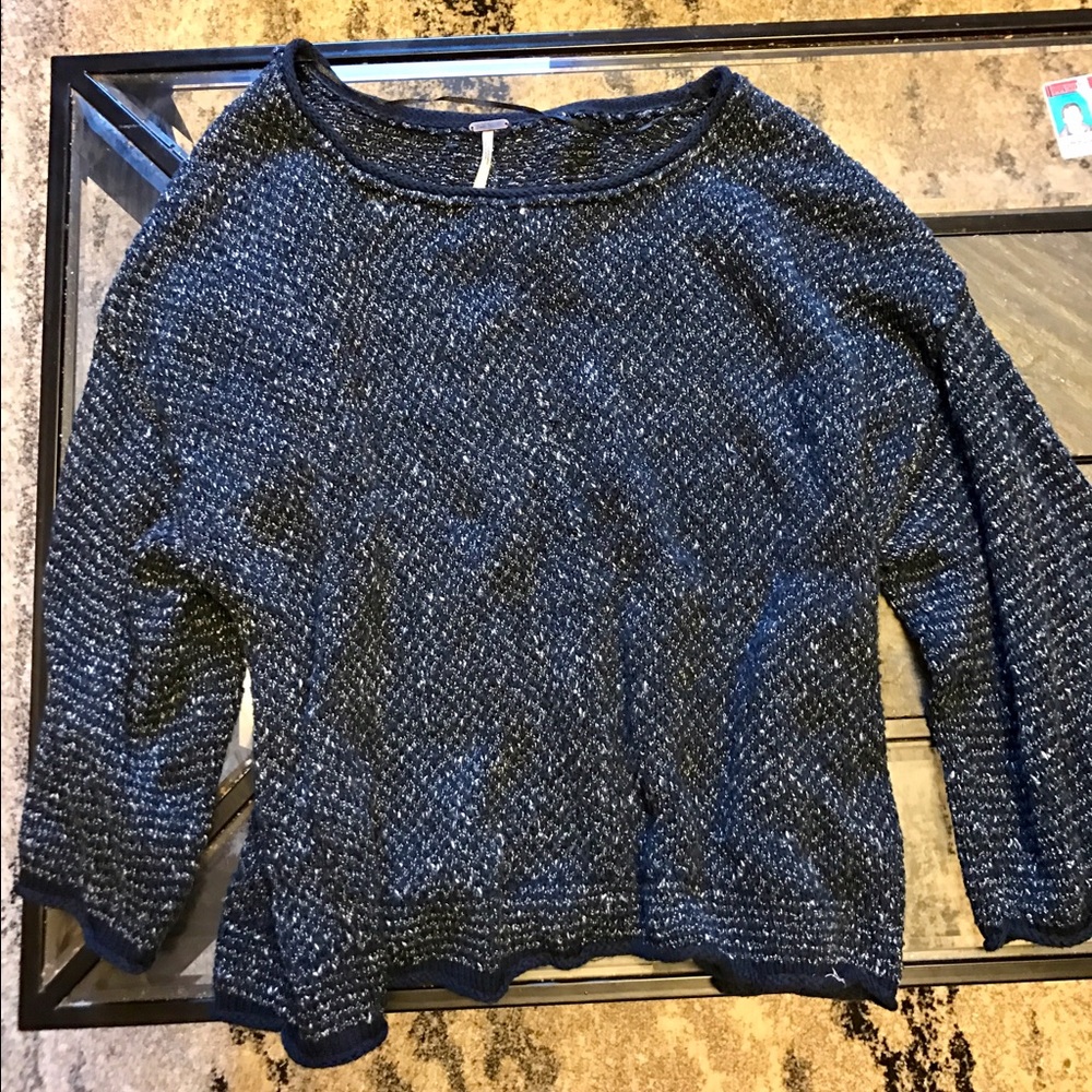 Free people midnight blue sweater