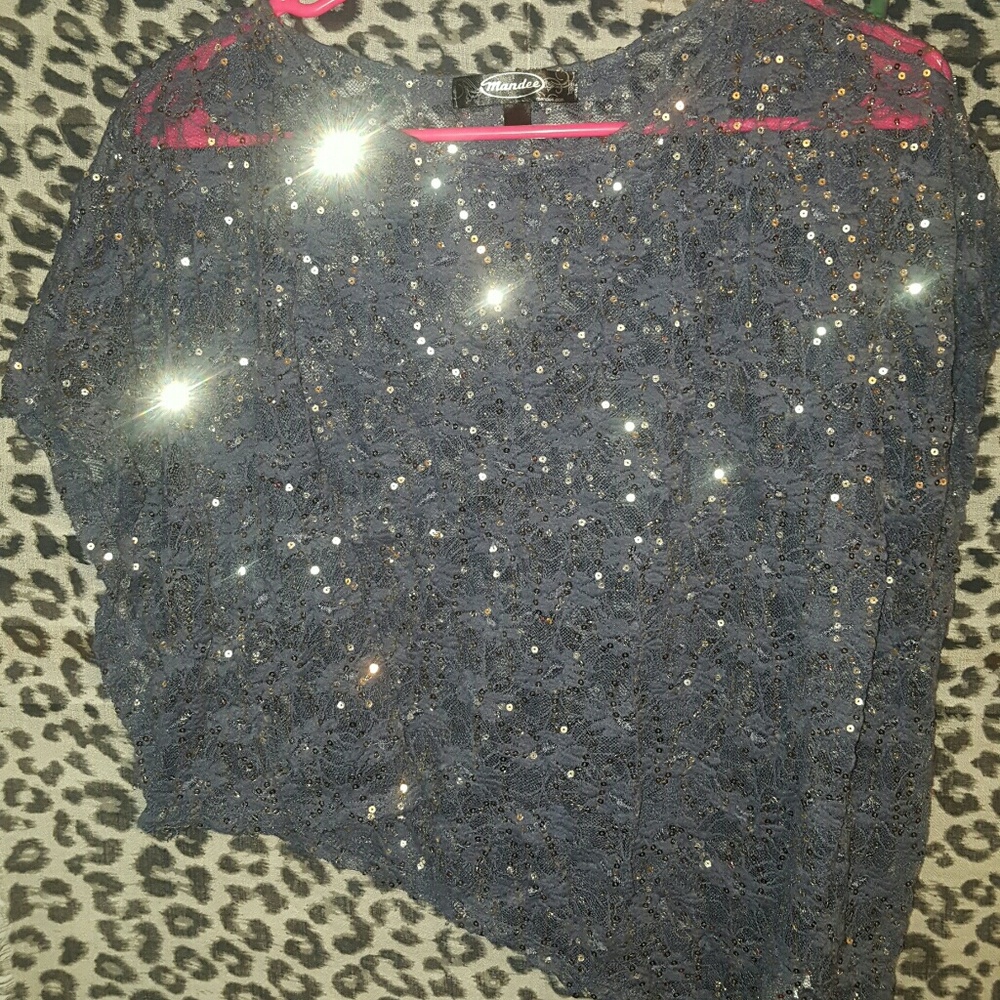 Lace/Sequin top