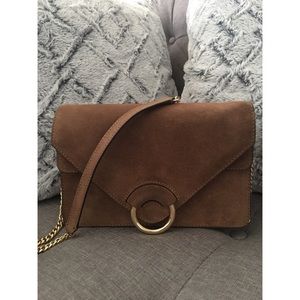 Banana Republic suede shoulder bag