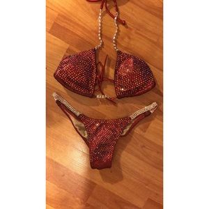 Blinged out competition bikini