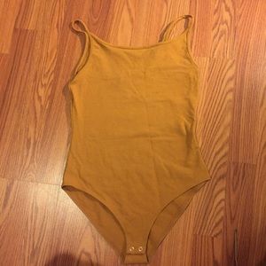 Mustard bodysuit